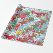 Papier Cadeau Changement nommé rose d'enveloppe de cadeau de (Déroulé)