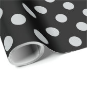 Papier Cadeau Changer les pois gris en n'importe quelle couleur (Coin rond)