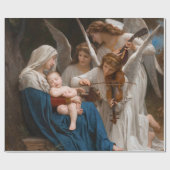 Papier Cadeau Chanson des anges de William-Adolphe Bouguereau (Plat)