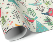 Papier Cadeau Chanson d'hiver (Coin rond)