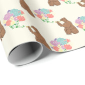 Papier Cadeau Chanson d'ours (Coin rond)