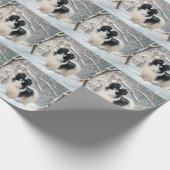 Papier Cadeau Chanson Japonaise Laisser Neige Noël (Coin)