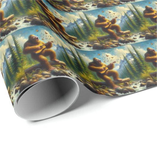 Papier Cadeau Chant Bigfoot (Coin rond)