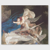 Papier Cadeau Chant des Anges (1881) de Bouguereau (Plat)