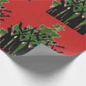 Papier Cadeau Chanter Musique de Noël Chanteurs chanteuses Gospe (Coin)