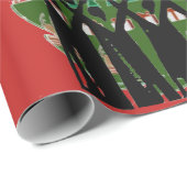 Papier Cadeau Chanter Musique de Noël Chanteurs chanteuses Gospe (Coin rond)