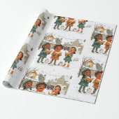 Papier Cadeau Chanteurs de Noël  (Déroulé)