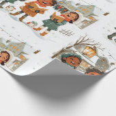 Papier Cadeau Chanteurs de Noël  (Coin)