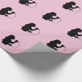 Papier Cadeau Chanteuse rose (Coin)