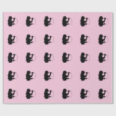 Papier Cadeau Chanteuse rose (Plat)