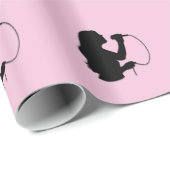 Papier Cadeau Chanteuse rose (Coin rond)