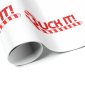 Papier Cadeau Chantez le Sucre de canne de Noël (Coin rond)