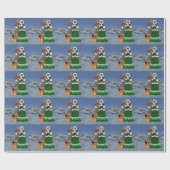 Papier Cadeau Chants de Noël (Plat)