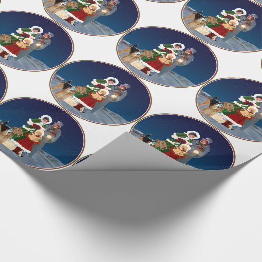 Papier Cadeau Chants de Noël (Coin)