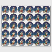 Papier Cadeau Chants de Noël (Plat)