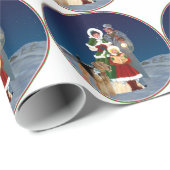 Papier Cadeau Chants de Noël (Coin rond)