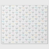Papier Cadeau Chanuka Wrapping Paper (Plat)