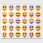 Papier Cadeau chanukkah hanoukka emoji (Plat)