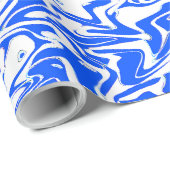 Papier Cadeau Chaos Bleu..... (Coin rond)