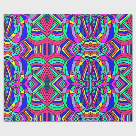 Papier Cadeau Chaos coloré (Plat)