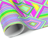 Papier Cadeau Chaos coloré 14 (Coin rond)