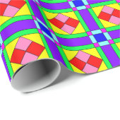 Papier Cadeau Chaos coloré 16 (Coin rond)