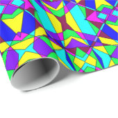 Papier Cadeau Chaos coloré 21 (Coin rond)