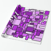 Papier Cadeau Chaos pourpre (Déroulé)