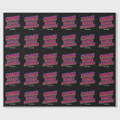 Papier Cadeau Chaos rend les souvenirs Retro Synthwave Design am (Plat)