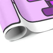 Papier Cadeau Chaos Violet (Coin rond)