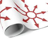 Papier Cadeau Chaote rouge Sigil (Coin rond)