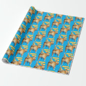 Papier Cadeau Chapeau d'anniversaire Corgi Butt (Déroulé)