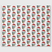 Papier Cadeau Chapeau de Père Noël (Plat)