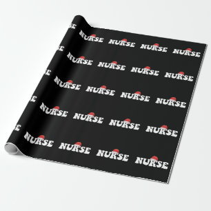 Papier Cadeau Chapeau de Père Noël infirmière Noël soins infirmi