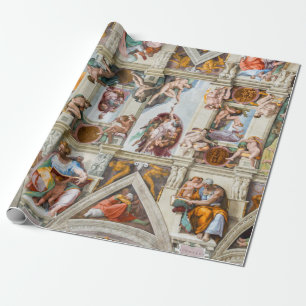 Papier Cadeau Chapelle Sixtine Michel-Ange - Vatican, Rome, Ital