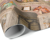 Papier Cadeau Chapelle Sixtine Plafond par Michel-Ange (Coin rond)