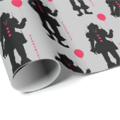 Papier Cadeau Chapitre 2 | Silhouette Pennywise (Coin rond)
