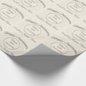 Papier Cadeau Chaque année Anniversaire Personnalisé Enveloppeme (Coin)