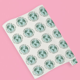 Papier Cadeau Chaque Jour Est Le Jour De La Terre - Amoureux Vin
