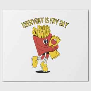 Papier Cadeau Chaque Jour Est Le Jour Des Frites