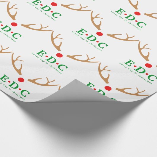 Papier Cadeau Chaque jour est Noël (Coin)