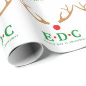 Papier Cadeau Chaque jour est Noël (Coin rond)
