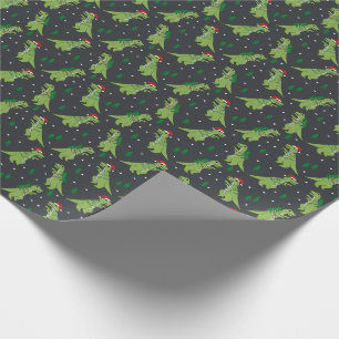 Papier Cadeau Charbon de Noël pour les dinosaures de Tree Rex