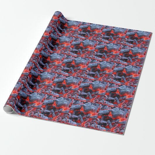 Papier Cadeau Charbons chauds (Déroulé)