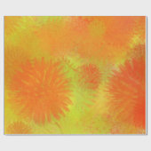 Papier Cadeau chardon jaune (Plat)