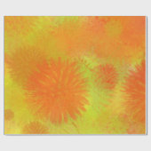 Papier Cadeau chardon jaune (Plat)