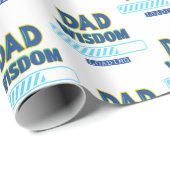 Papier Cadeau Chargement de la sagesse de papa (Coin rond)
