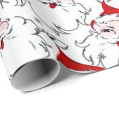 Papier Cadeau Charges De Santas Rétro (Coin rond)