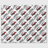 Papier Cadeau chariot de golf (Plat)