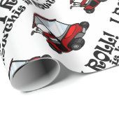 Papier Cadeau chariot de golf (Coin rond)